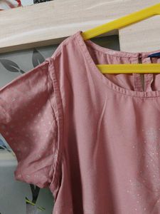 Dust Pink Printed Kurta