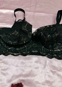 Elegant Black Lace Bra