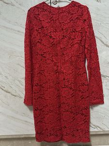 Red Lace Cocktail Dress