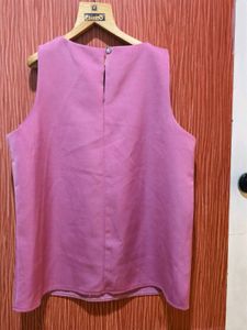 Chic Pink Sleeveless Top