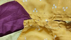 Vibrant Yellow laheriya Saree with Blouse