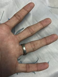Men's Silver Tone Skull Axe Ring