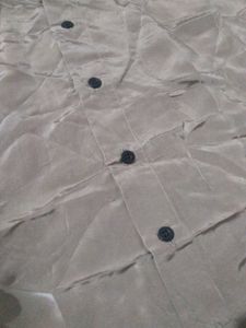 Brown Short Sleeve Casual Shirt