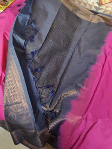 Vibrant Silk Saree with Zari Border