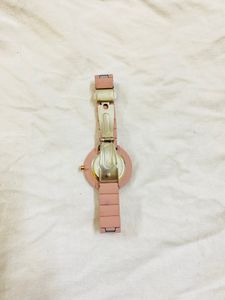 Nudish Pink Colour Wrist Watch