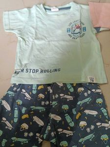 Cute Boy's T-Shirt and Shorts Set