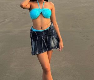 tie up bikini set
