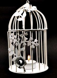 Metal Iron Cage Tea Light Candle Holder