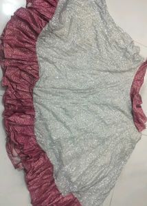 Sparkly Ethnic lehnga with Ruffle Trim