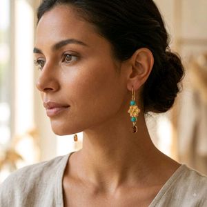 semi precious stone earrings