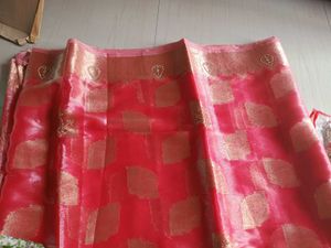 Completely New Elegant Pink Silk Saree