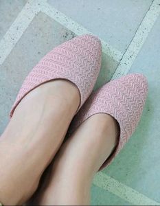 Pink Pointed-Toe Mules