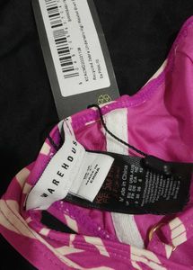 Pink Zebra Print Bra