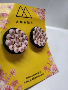 AMAMA Beaded Stud Earrings