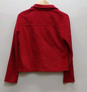 CKM Brand Women's Red Fleece Jacket