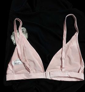 Pink Floral Detail Bra / Bikini Top