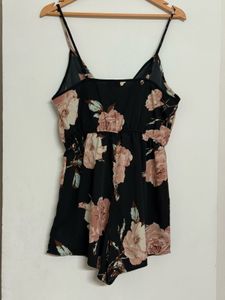 Floral Print Romper