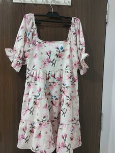 Floral Beautiful White Top