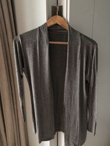Grey Buttery Soft Open Front Shrug