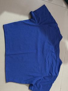 Royal Blue Textured T-Shirt