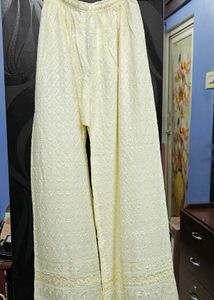 Elegant Chikankari Palazzo Pants