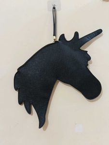 Cute Unicorn Head Clutch Bag