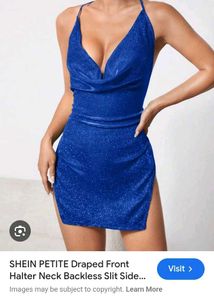 Shein Petite Blue Mini Dress