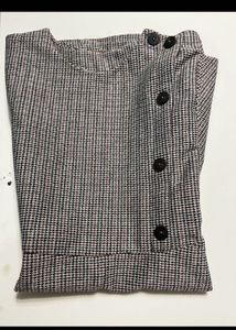 new Zara dress for girl Chic Houndstooth