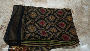 Beautiful Black Floral Saree