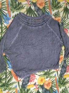 Elegant Blouse with Embellished Neckline