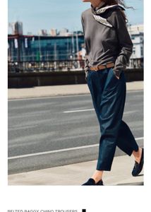 New One  BAGGY CHINO TROUSERS