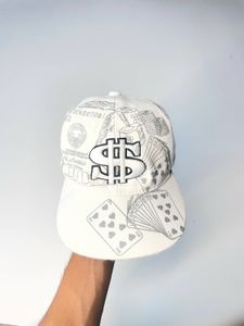 Dollar Bill &amp; Playing Card Cap
