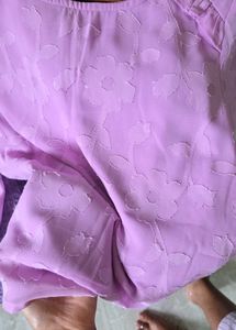 Lavender Floral Blouse top