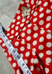 Cute Red Polka Dot Skirt