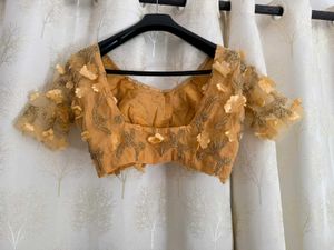 Stunning Embellished Golden Blouse