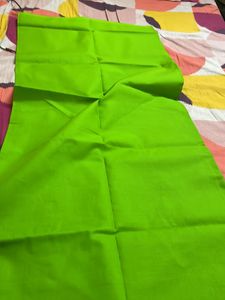 Parrot Green Running Material For Top Or Bottom Stitching