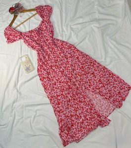 Floral Print Midi Dress
