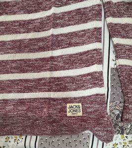 Jack &amp; Jones Men's Striped Knit Sweater