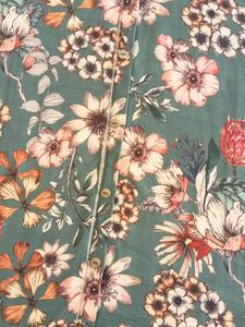 Floral Print Button-Up Midi Dress