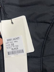 Black Hooded Winter Jacket