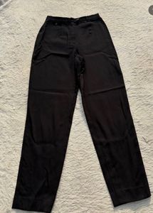 New Classic Black High-Waisted Trousers