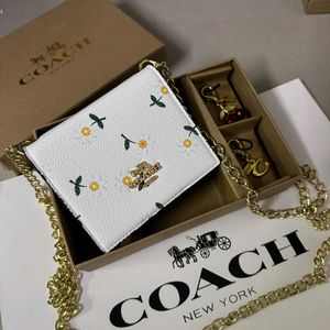 Coach Signature Wallet with Charms Set of 3 wd box