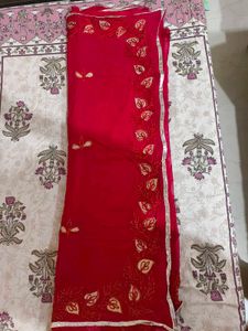 Elegant Red Saree