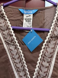 Brown Embroidered tunic