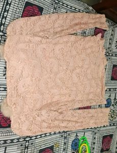 Chic Lace Top with Fur Collar