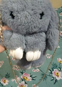 Cute Bunny Faux Fur Crossbody Bag