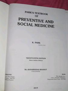 Park's Preventive And Social Medicine
