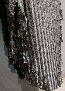 Unique Ribbed Asymmetrical Dress