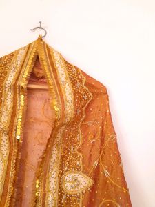 Multicolor Embroidered Skirt &amp; Dupatta (Women's)