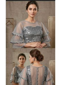 Grey Designer Blouse
